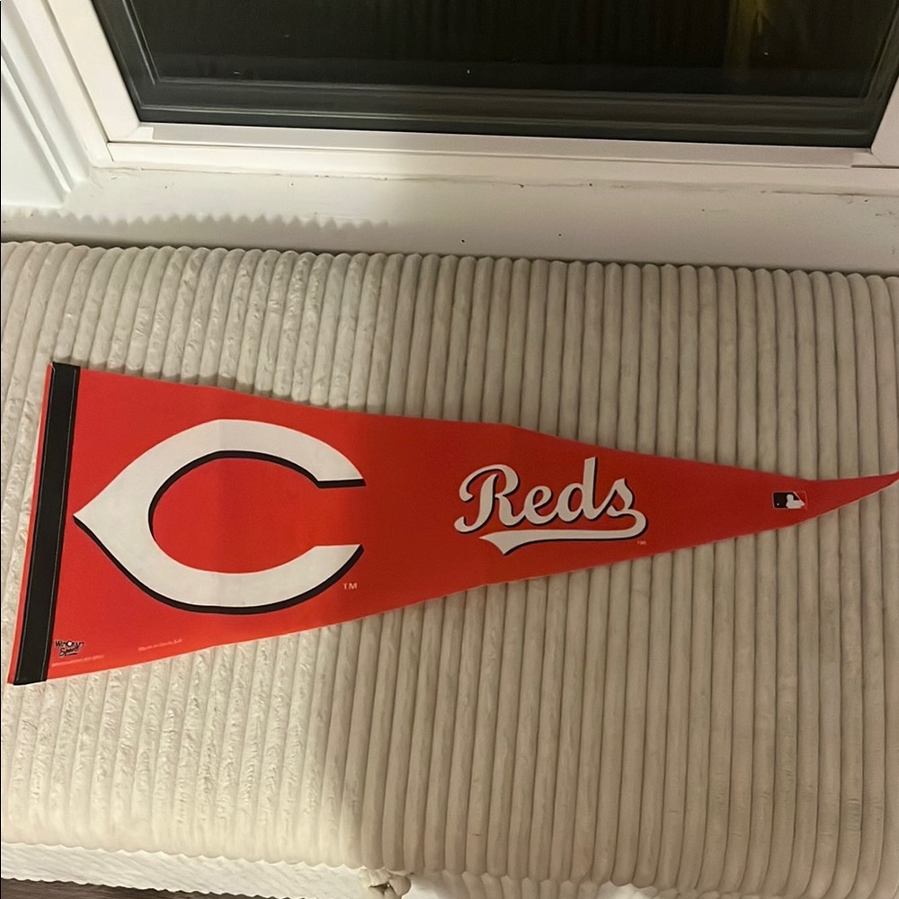 MLB Red and White Wall Pennant